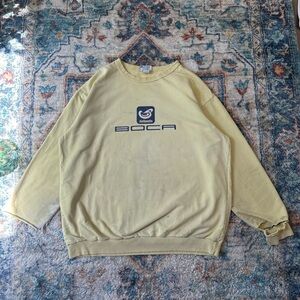 Vintage Boca Spellout DISTRESSED Crewneck Size XL